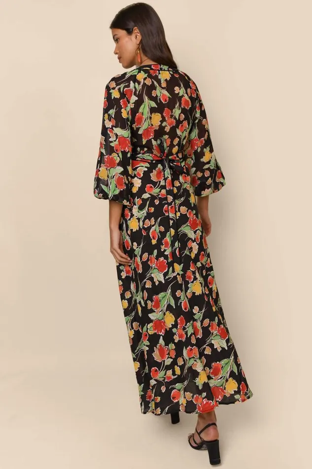 Women Dresses RIXO Ayla Fontainhas Floral Black Women Dresses RIXO Ayla Fontainhas Floral Black