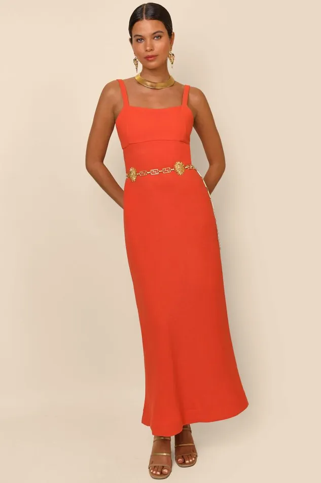 Women Dresses RIXO Brennan Red