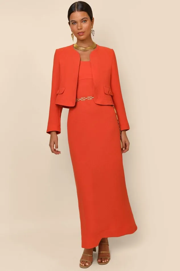 Women Dresses RIXO Brennan Red