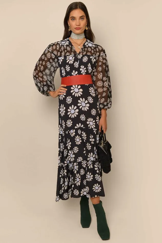 Women Dresses RIXO Christa Block Daisy Women Dresses RIXO Christa Block Daisy