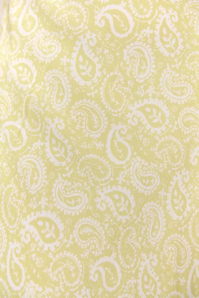 Women Dresses RIXO Clarissa Chartreuse Paisley Stamp Women Dresses RIXO Clarissa Chartreuse Paisley Stamp