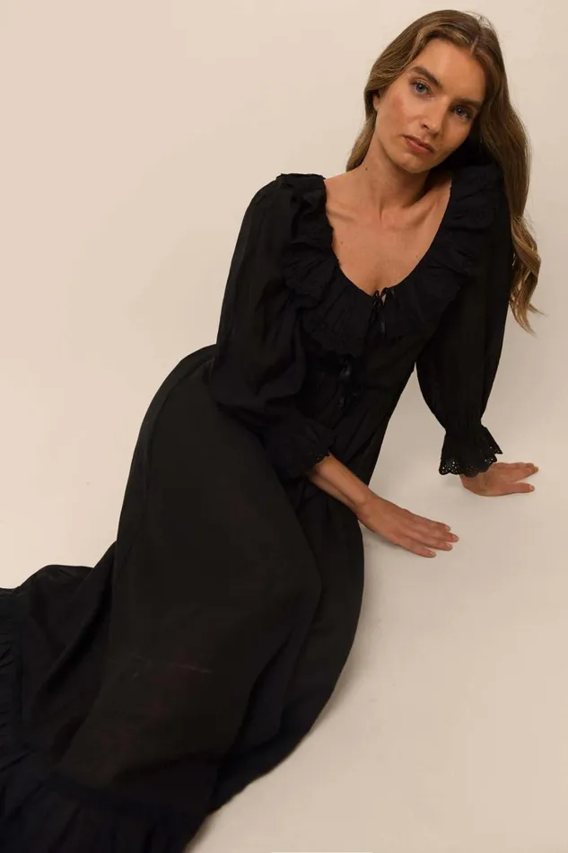 Women Dresses RIXO Della Black Women Dresses RIXO Della Black