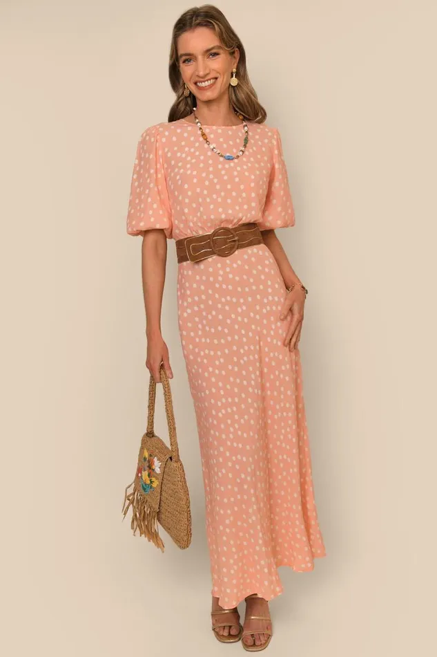 Women Dresses RIXO Flavia Marilyn Spot Pink