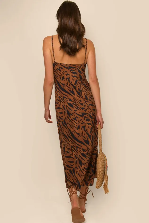 Women Dresses RIXO Holly Tiger Stripe Women Dresses RIXO Holly Tiger Stripe