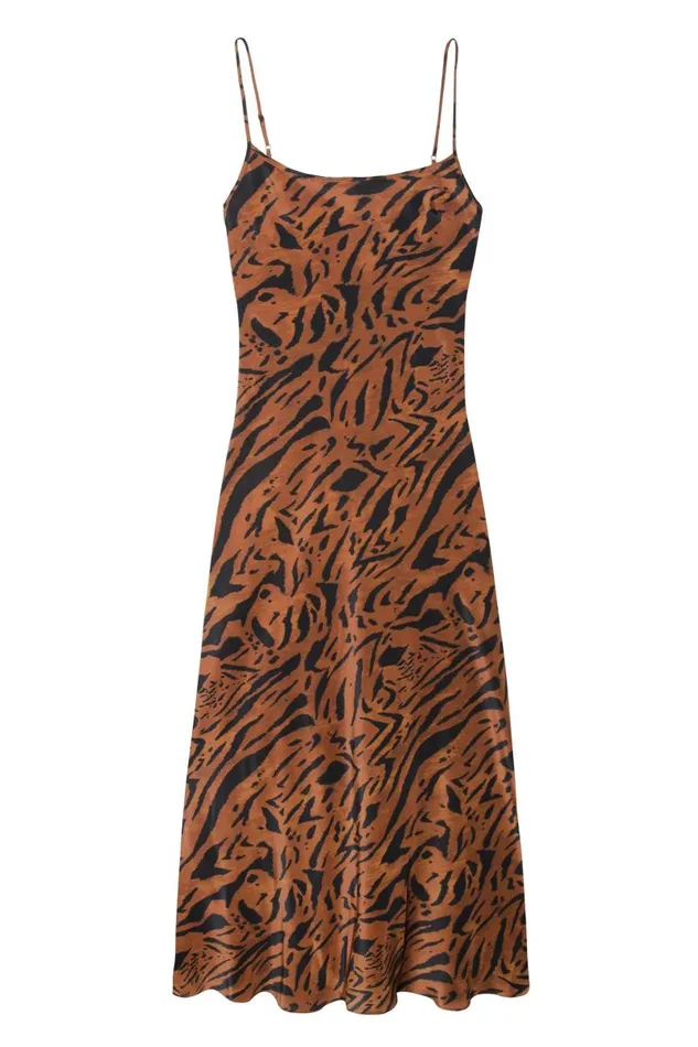 Women Dresses RIXO Holly Tiger Stripe Women Dresses RIXO Holly Tiger Stripe