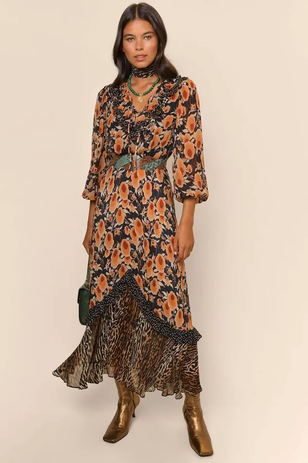 Women Dresses RIXO Jaida Sienna Starlet Mix