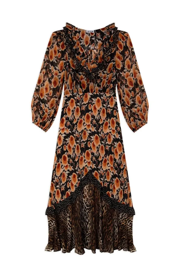 Women Dresses RIXO Jaida Sienna Starlet Mix Women Dresses RIXO Jaida Sienna Starlet Mix