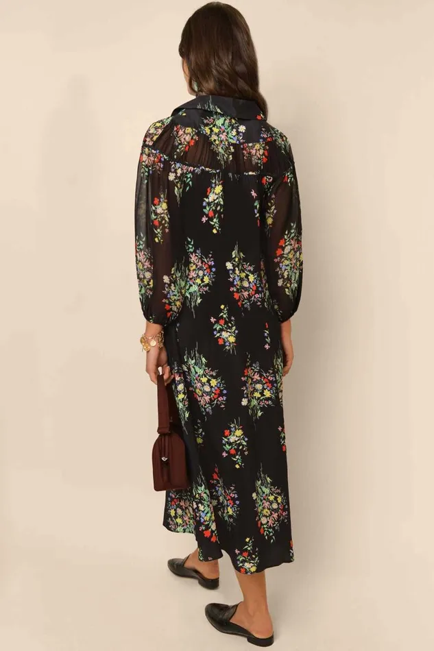 Women Dresses RIXO Khaleesha Black Vintage Bunch Women Dresses RIXO Khaleesha Black Vintage Bunch