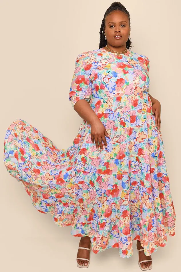 Women Dresses RIXO Kristen Goan Floral Multi Women Dresses RIXO Kristen Goan Floral Multi