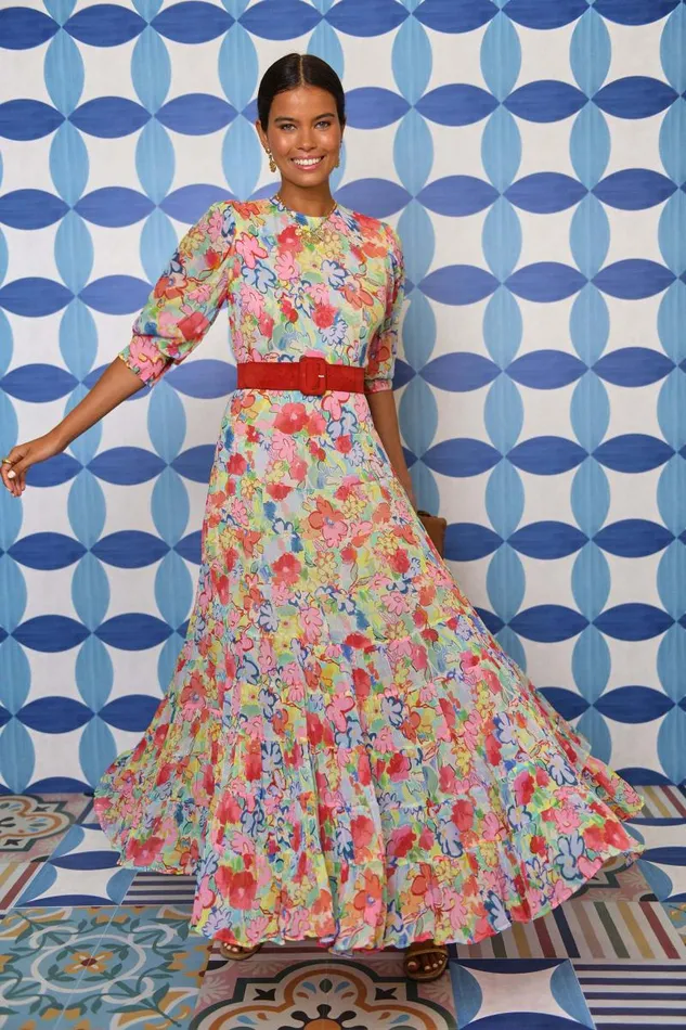 Women Dresses RIXO Kristen Goan Floral Multi Women Dresses RIXO Kristen Goan Floral Multi