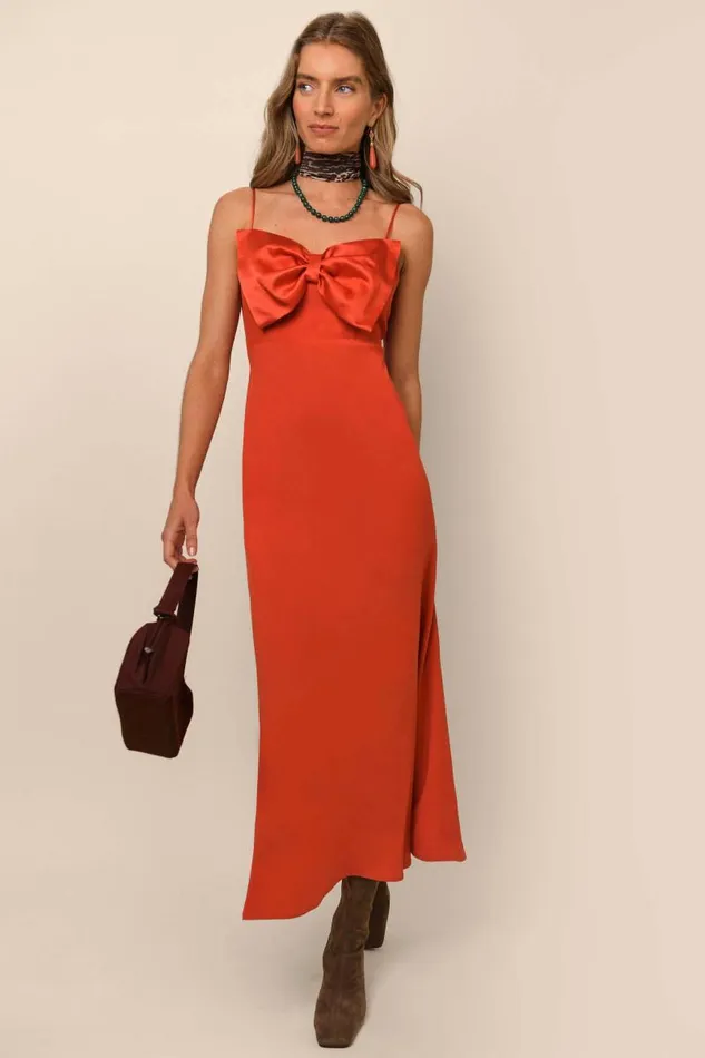Women Dresses RIXO Leanna Red