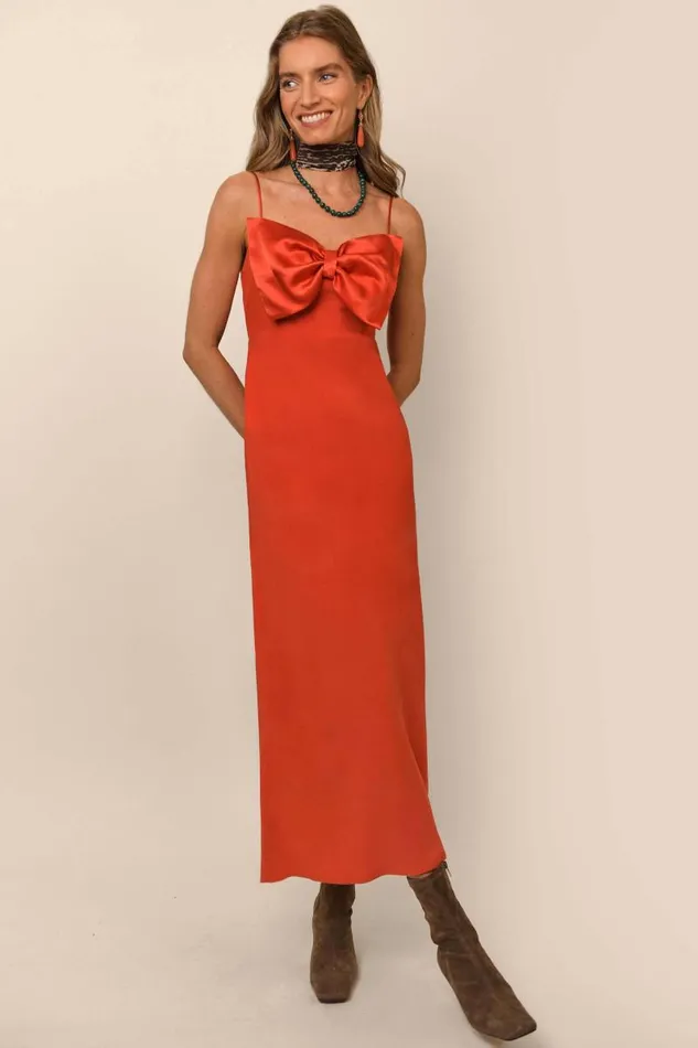 Women Dresses RIXO Leanna Red Women Dresses RIXO Leanna Red