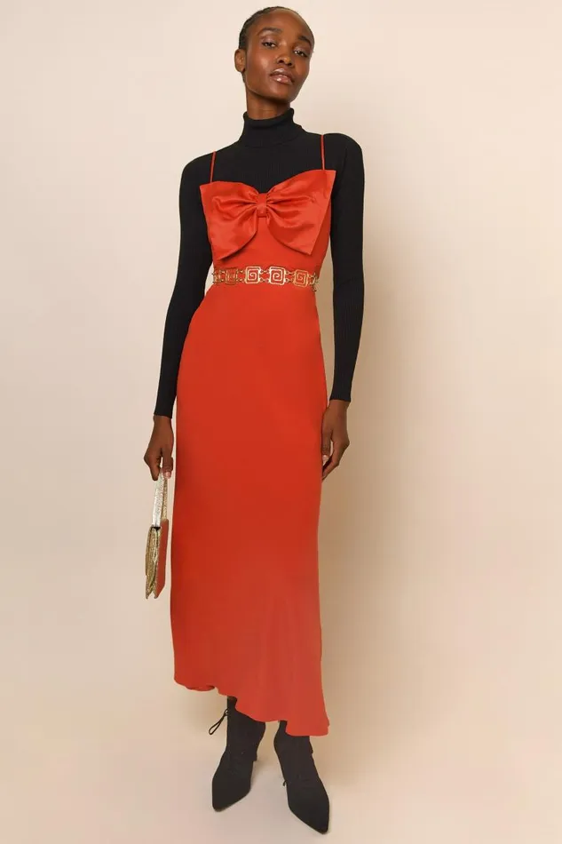 Women Dresses RIXO Leanna Red Women Dresses RIXO Leanna Red