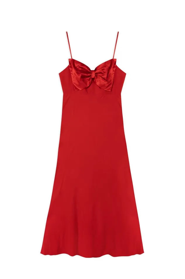 Women Dresses RIXO Leanna Red Women Dresses RIXO Leanna Red