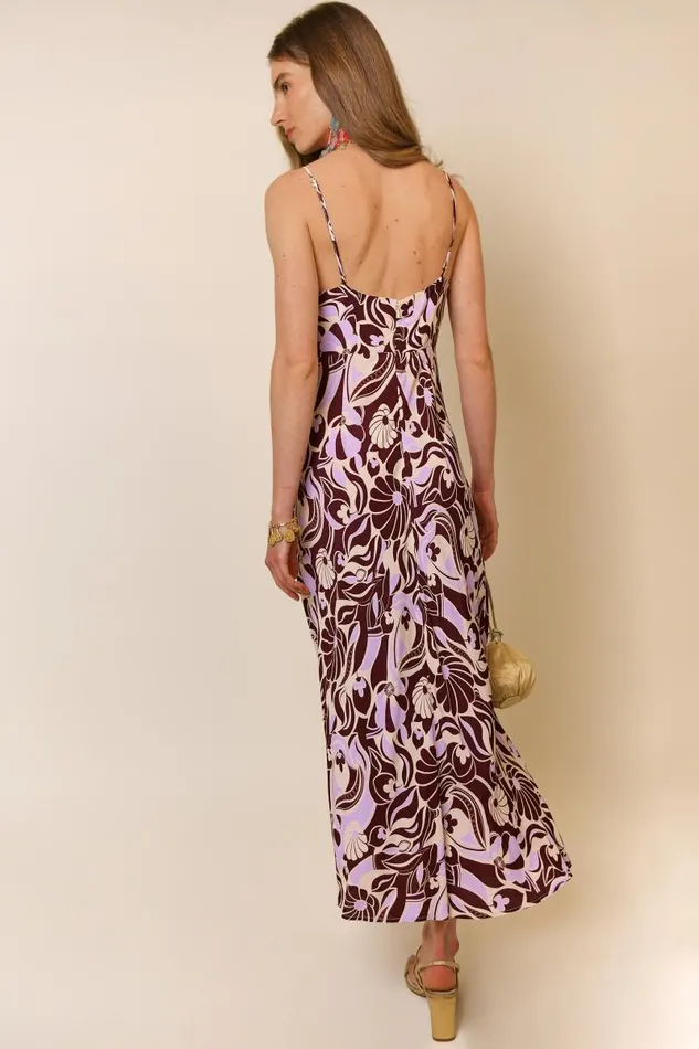 Women Dresses RIXO Maeve Chocolate Abstract Shell Women Dresses RIXO Maeve Chocolate Abstract Shell
