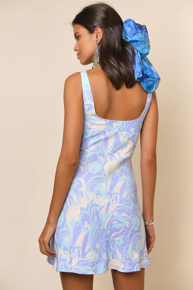 Women Dresses RIXO Ronan Lilac Abstract Shell Women Dresses RIXO Ronan Lilac Abstract Shell