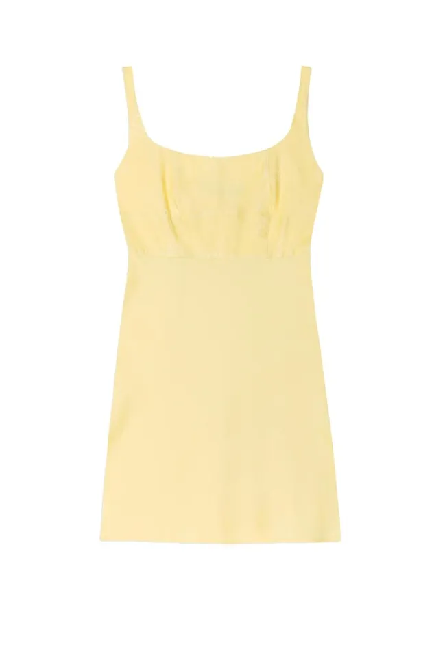 Women Dresses RIXO Ronan Starfish Jacquard Lemon