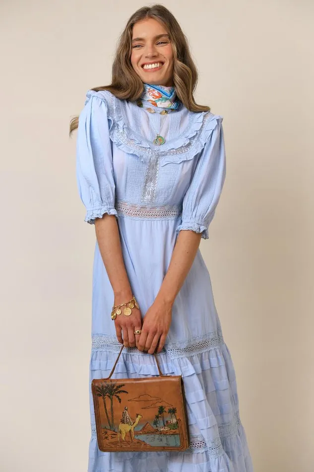 Women Dresses RIXO Rosa Cornflower Women Dresses RIXO Rosa Cornflower