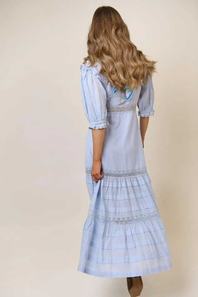 Women Dresses RIXO Rosa Cornflower Women Dresses RIXO Rosa Cornflower