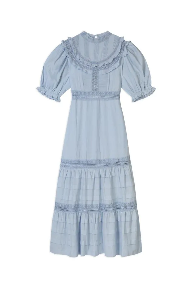 Women Dresses RIXO Rosa Cornflower Women Dresses RIXO Rosa Cornflower