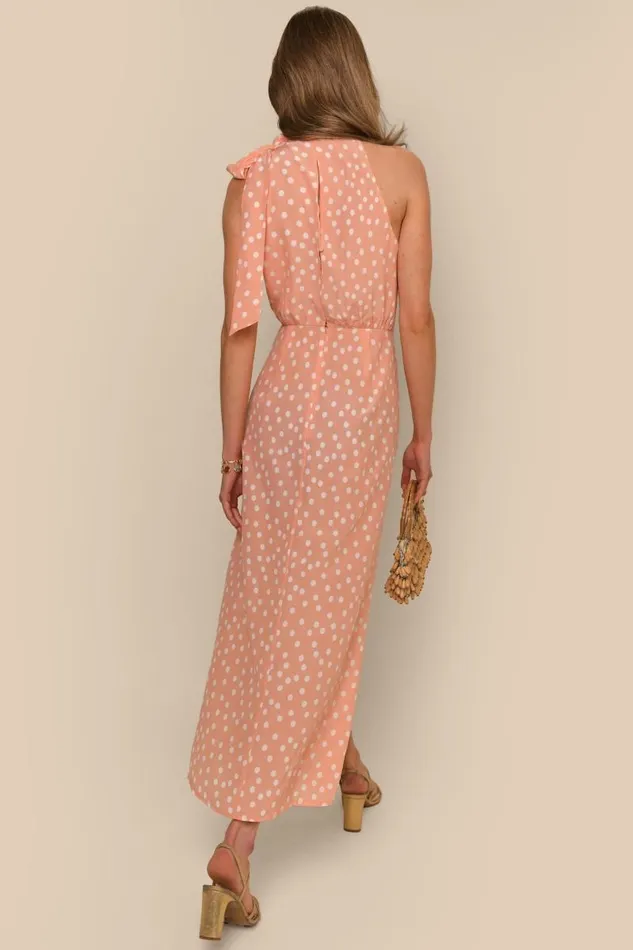 Women Dresses RIXO Valerie Marilyn Spot Pink Women Dresses RIXO Valerie Marilyn Spot Pink
