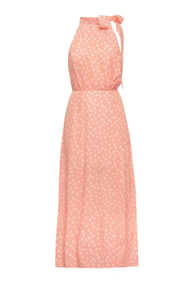 Women Dresses RIXO Valerie Marilyn Spot Pink Women Dresses RIXO Valerie Marilyn Spot Pink
