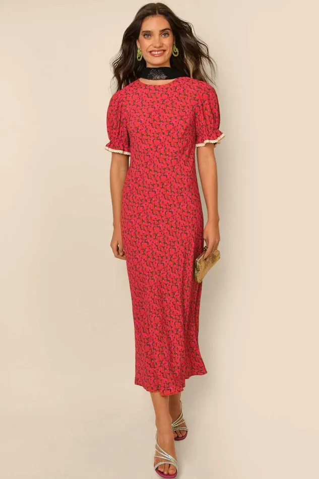 Women Dresses RIXO Venice Fontainhas Ditsy Valentine