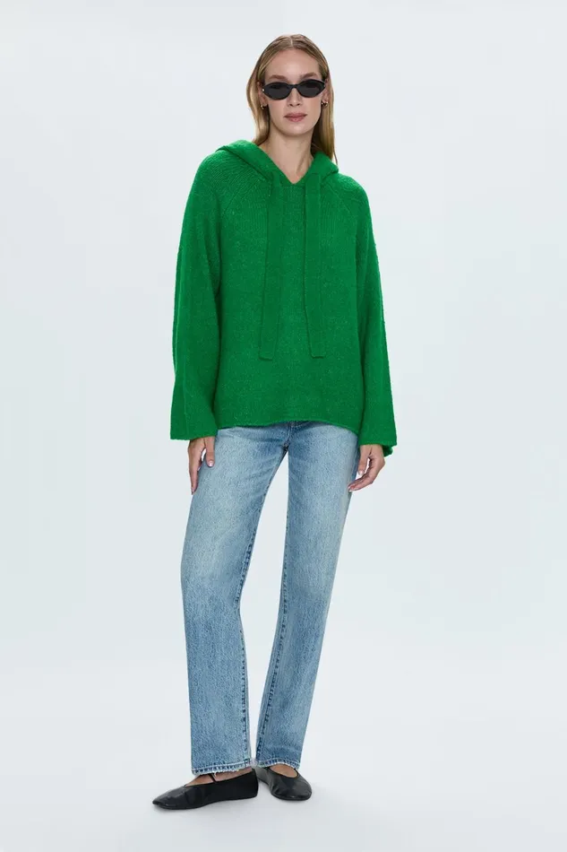 Women Elena Hoodie 8211 Fern Pistola Denim Sweaters and Knits