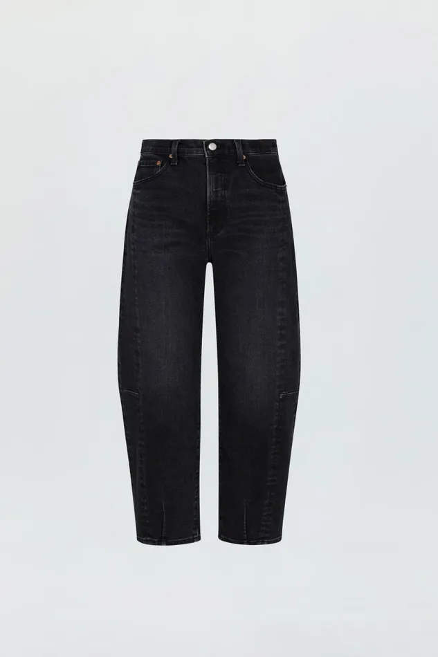 Women Eli High Rise Barrel Jean 8211 Dark Midnight Pistola Denim Denim