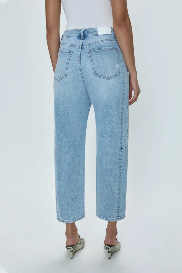 Women Eli High Rise Barrel Jean 8211 Sunkissed Pistola Denim Denim