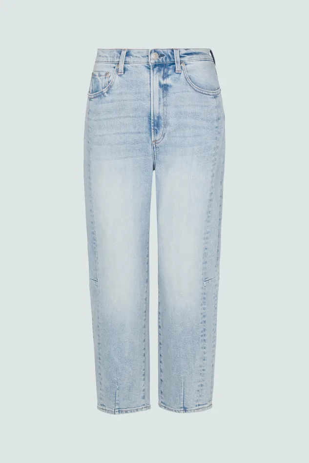 Women Eli High Rise Barrel Jean 8211 Sunkissed Pistola Denim Denim