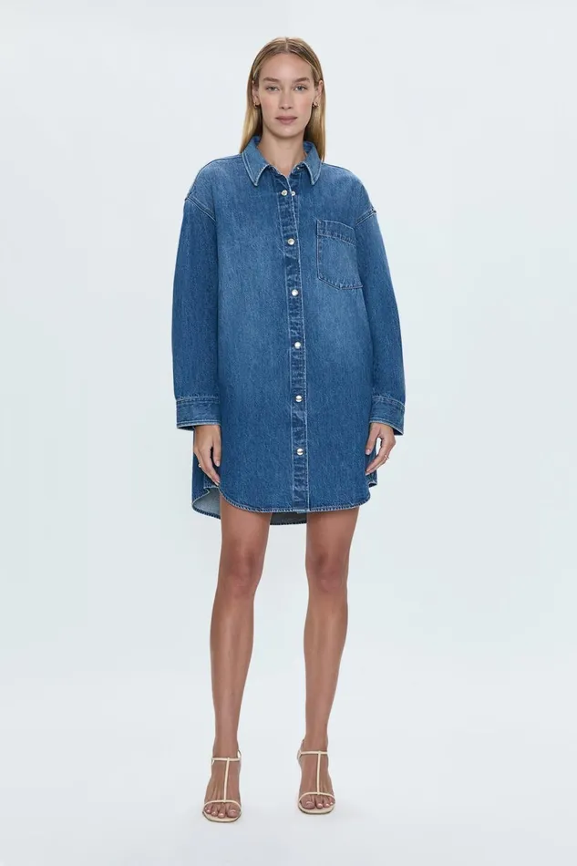 Women Elle Shirt Dress 8211 Karat Pistola Denim Dresses