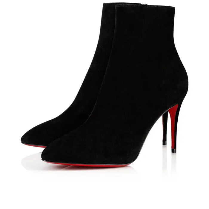 Women Eloise Booty 85 Mm Ankle Boots 8211 Suede 8211 Black Black Christian Louboutin Ankle Boots Women Eloise Booty 85 Mm Ankle Boots 8211 Suede 8211 Black Black Christian Louboutin Ankle Boots