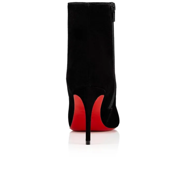 Women Eloise Booty 85 Mm Ankle Boots 8211 Suede 8211 Black Black Christian Louboutin Ankle Boots