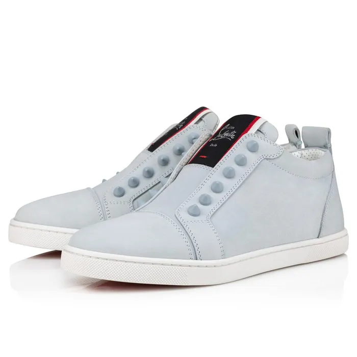 Women FAV Fique A Vontade Woman Sneakers 8211 Calf Leather 8211 Paseo Blue Christian Louboutin Sneakers Women FAV Fique A Vontade Woman Sneakers 8211 Calf Leather 8211 Paseo Blue Christian Louboutin Sneakers