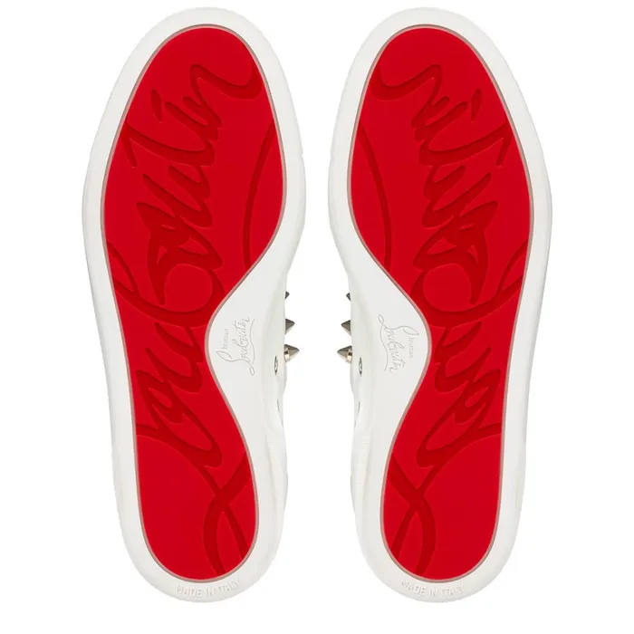 Women FAV Fique A Vontade Woman Sneakers 8211 Calf Leather 8211 White White Christian Louboutin Sneakers