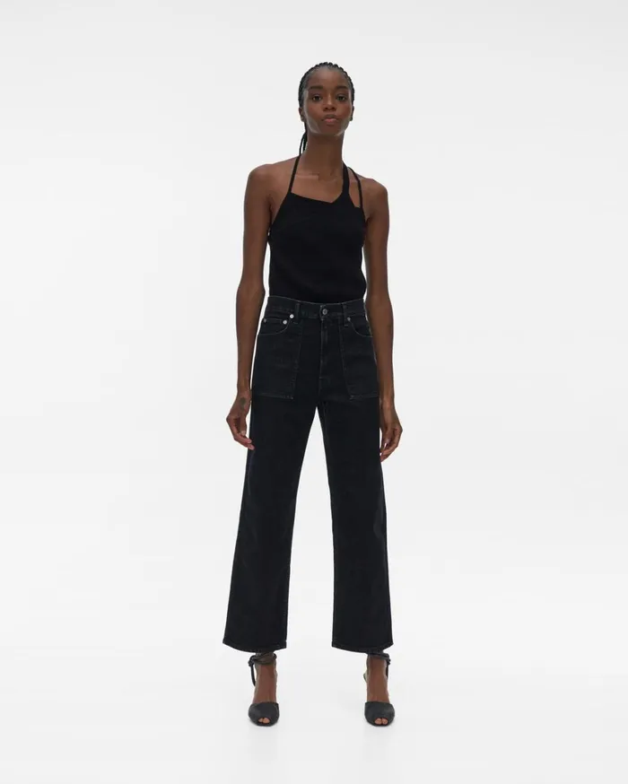 Women Factory Jean Acc Black Stone Helmut Lang Pants