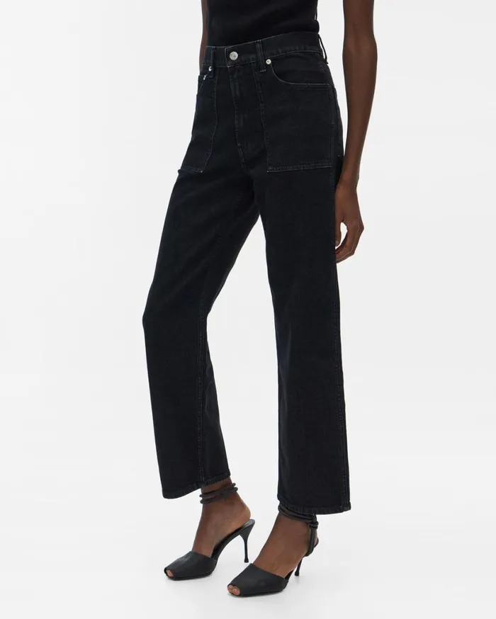 Women Factory Jean Acc Black Stone Helmut Lang Pants