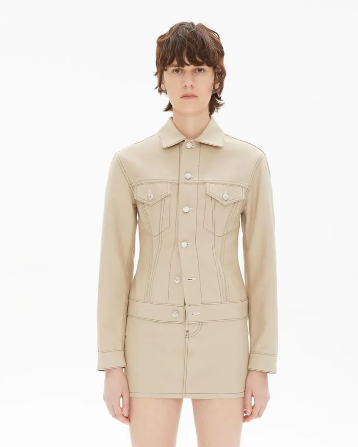 Women Femme Trucker Jacket Tufa Helmut Lang Jackets and Blazers