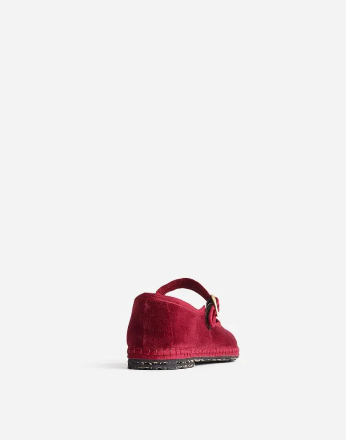 Women FlabelUS Lucrecia Mary Janes Burgundy Madewell Flats and Loafers