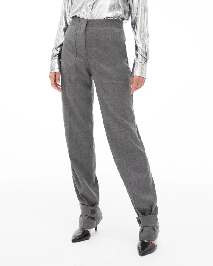 Women Flannel Military Pant Beuys Grey Helmut Lang Pants