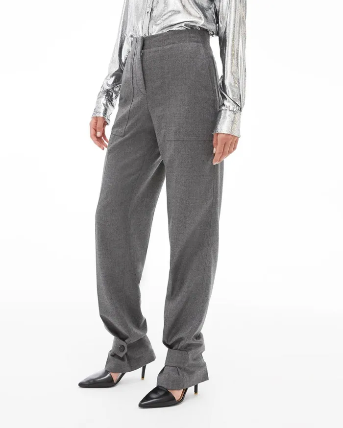 Women Flannel Military Pant Beuys Grey Helmut Lang Pants