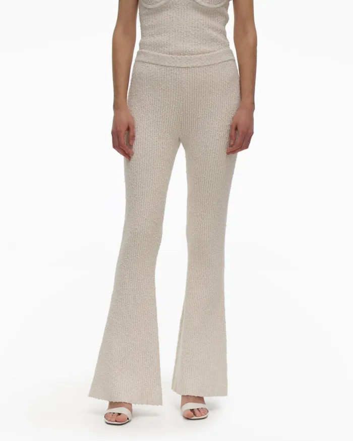 Women Flared Knit Pant Muslin Helmut Lang Pants