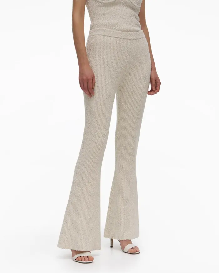 Women Flared Knit Pant Muslin Helmut Lang Pants