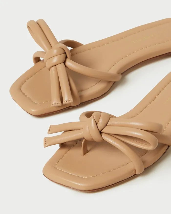 Women Flat Sandals Loeffler Randall Hadley Dune Bow Sandal L Heeled Sandals L Footwear Women Flat Sandals Loeffler Randall Hadley Dune Bow Sandal L Heeled Sandals L Footwear