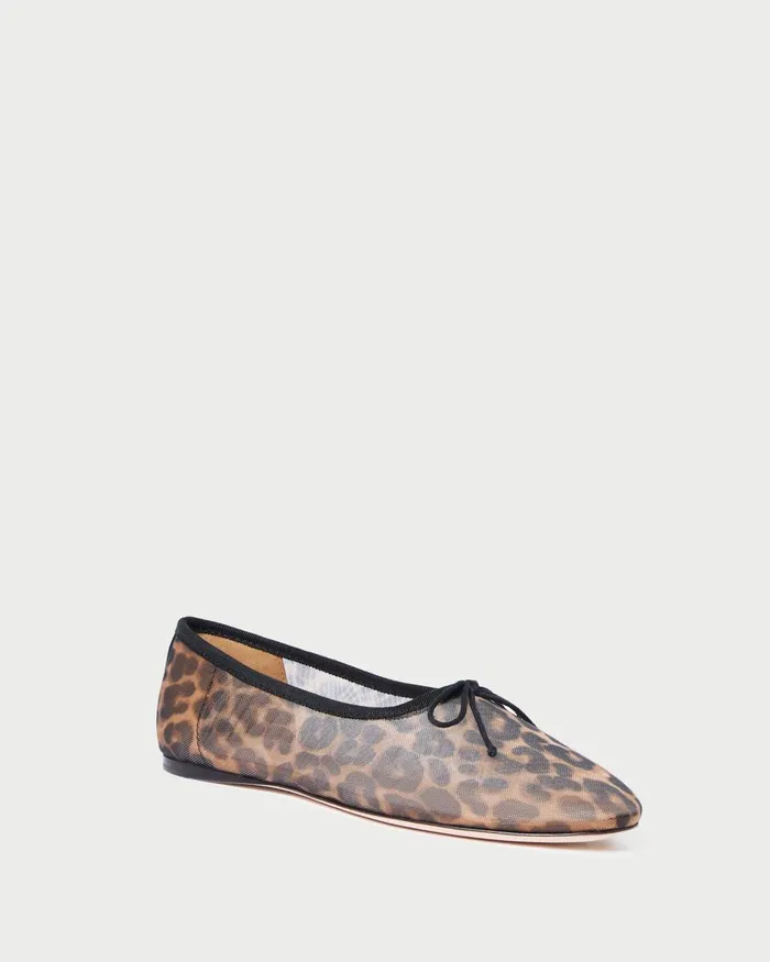 Women Flats and Loafers Loeffler Randall Landon Leopard Mesh Ballet Flat Women Flats and Loafers Loeffler Randall Landon Leopard Mesh Ballet Flat