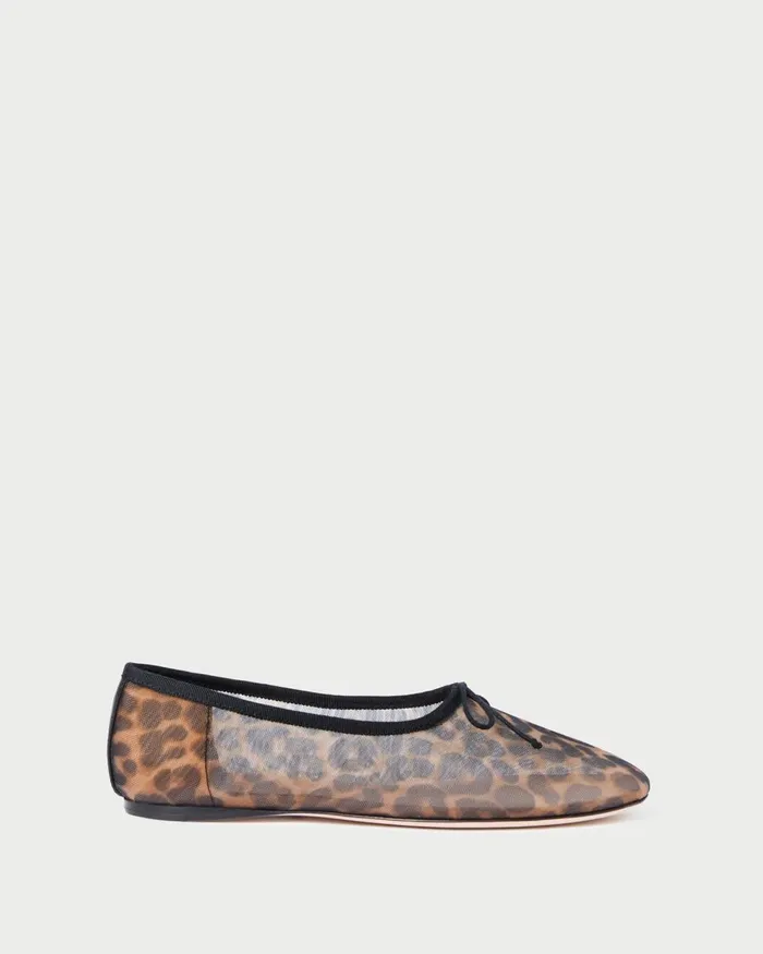 Women Flats and Loafers Loeffler Randall Landon Leopard Mesh Ballet Flat Women Flats and Loafers Loeffler Randall Landon Leopard Mesh Ballet Flat