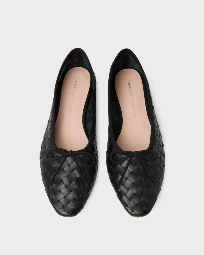 Women Flats and Loafers Loeffler Randall Landry Black Woven Ballet Flat L Flats L Footwear Women Flats and Loafers Loeffler Randall Landry Black Woven Ballet Flat L Flats L Footwear