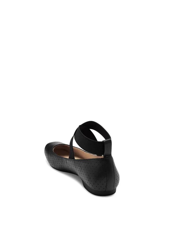 Women Flats Jessica Simpson Mandalaye Ballet Flat In Black Perforated Black