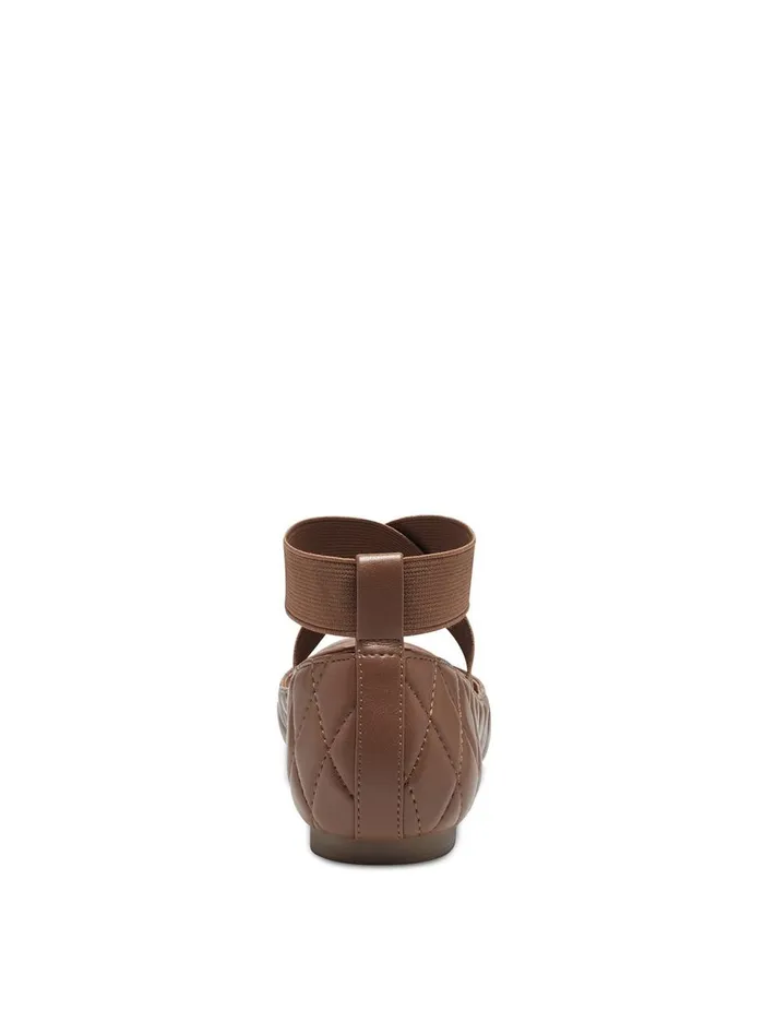 Women Flats Jessica Simpson Mandalaye Ballet Flat In Burnt Umber Burnt Umber Quilted
